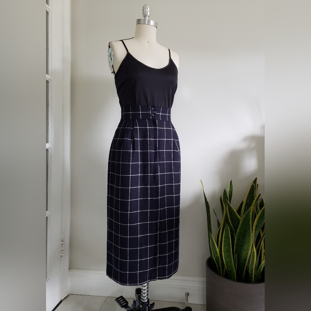 Vintage Ungaro Ter Wool Pencil Skirt